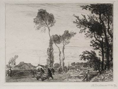 Retour du Marché de Saint-Jean-de-Mont, 1910 - Auguste Louis Lepère