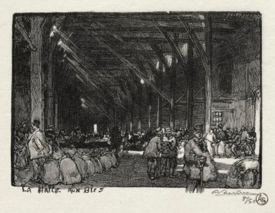 Rouen Illustré : La Halle aux Blés, 1896 - Auguste Louis Lepère