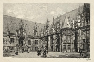 Rouen Illustré: Le Palais de Justice, 1896 - Auguste Louis Lepère