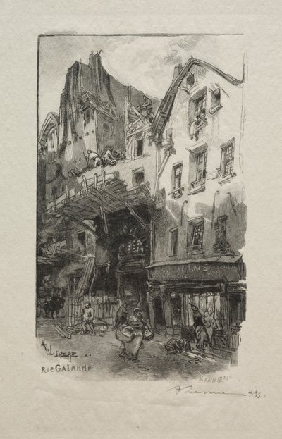 Rue Galande - Auguste Louis Lepère
