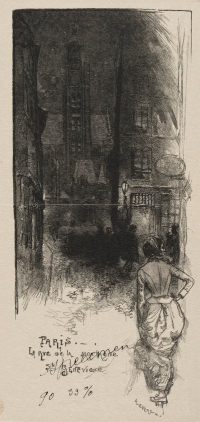 Rue de la Montagne, Sainte-Geneviève - Auguste Louis Lepère