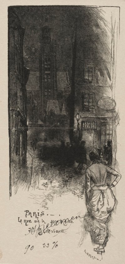 Rue de la Montagne, Sainte-Geneviève - Auguste Louis Lepère