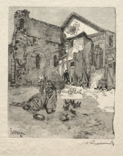 St. Julien le Pauvre : Le Portail - Auguste Louis Lepère