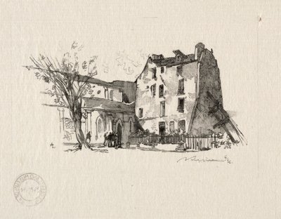 Saint Julien le Pauvre : Le Presbytère - Auguste Louis Lepère