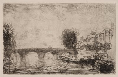 Coucher de soleil au Pont Marie, 1890 - Auguste Louis Lepère