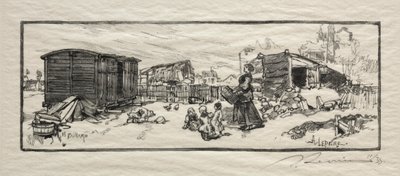 Le wagon-logement - Auguste Louis Lepère