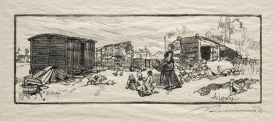 Le wagon-logement - Auguste Louis Lepère
