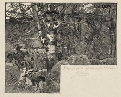 Une chasse au Mont Gérard - Auguste Louis Lepère