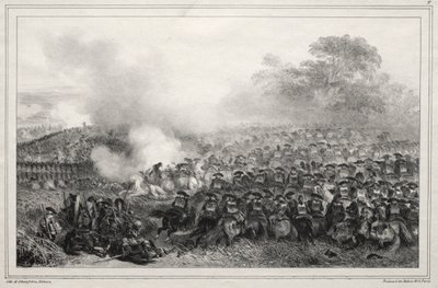 Album pour 1835 : Carré enfoncé... - Auguste Raffet