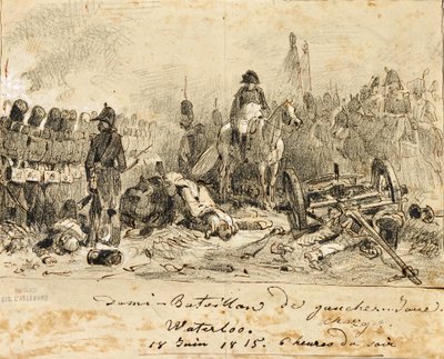Napoléon à la bataille de Waterloo - Auguste Raffet