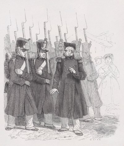 Le vieux caporal des Œuvres complètes de Béranger, 1836 - Auguste Raffet