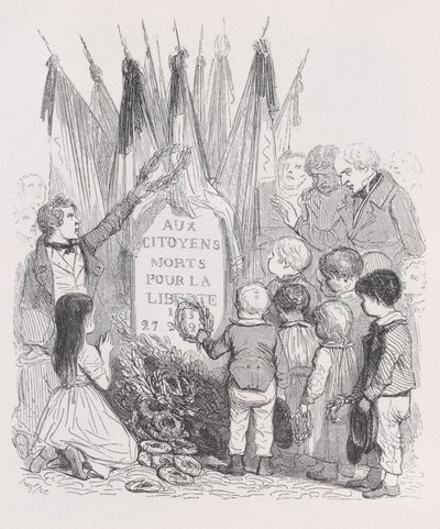 Les Tombeaux de Juillet des Œuvres complètes de Béranger, 1836 - Auguste Raffet