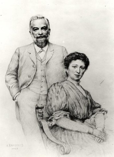 Adolphe Giraudon (1849-1929) et sa femme, Claire, 1907 - Auguste Raynaud
