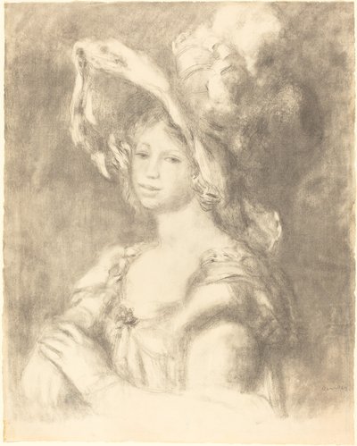 Jeune femme en buste - Auguste Renoir