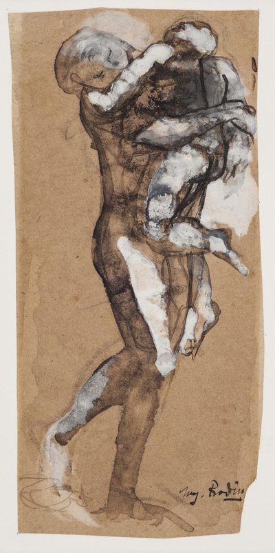 Femme portant un garçon - Auguste Rodin