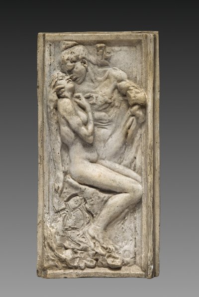 Les amants, vers 1880-85 (modèle original) (plâtre verni couleur chamois pâle) - Auguste Rodin
