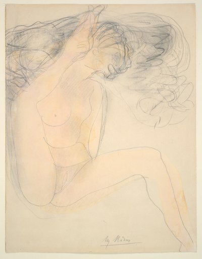Nu - talon sur oreille - Auguste Rodin