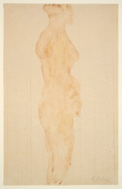 Nu debout, vue de côté - Auguste Rodin