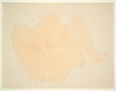Nu féminin allongé - Auguste Rodin