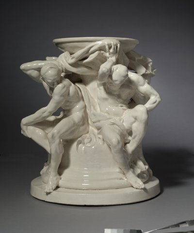 Titans, support pour un vase, conçu par Albert-Ernest Carrier-Belleuse - Auguste Rodin