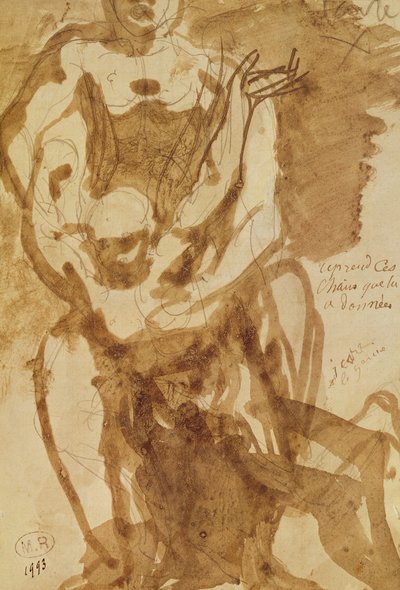 Deux figures (étude préparatoire pour 