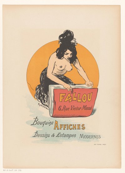 Affiche pour la librairie et la boutique d