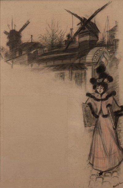 Étude du Moulin de la Galette, 1896 - Auguste Roedel