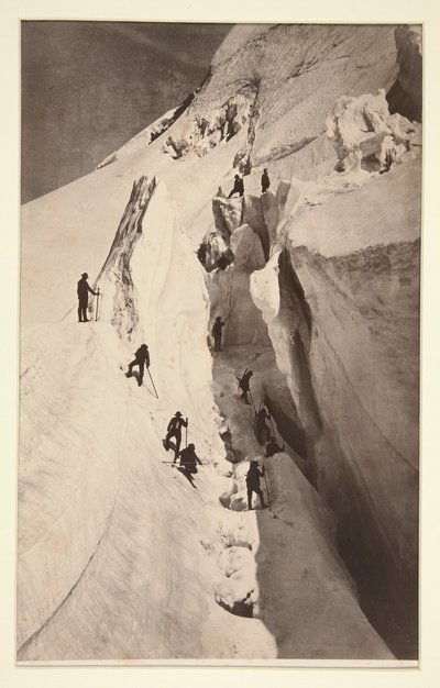 Mont Blanc, La Crevasse - Auguste Rosalie Bisson