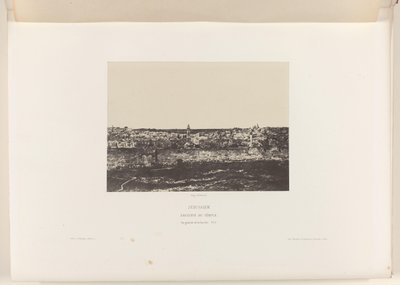 Vue de Jérusalem, avec l