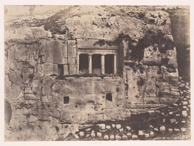 Jerusalem, Valley of Josaphat, Tomb of St. James (Jérusalem, Vallée de Josaphat, Tombeau de Saint Jacques) - Auguste Salzmann