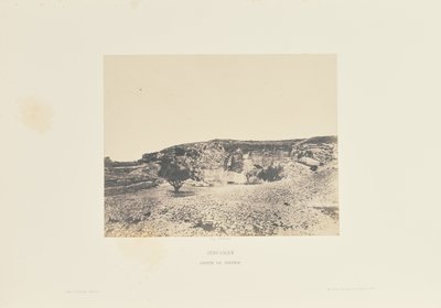 Jérusalem. Grotte de Jérémie - Auguste Salzmann