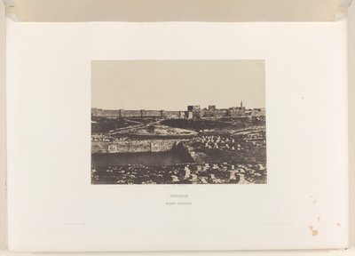 Bassin de Mamilla en dehors des murs de la vieille ville de Jérusalem - Auguste Salzmann