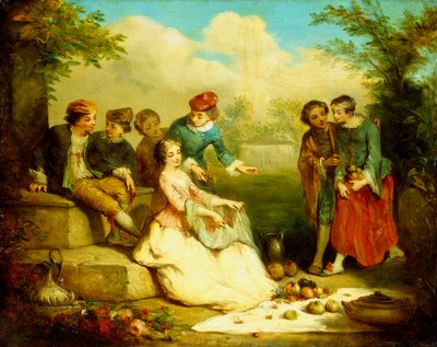 Fête galante - Auguste Theodule Ribot