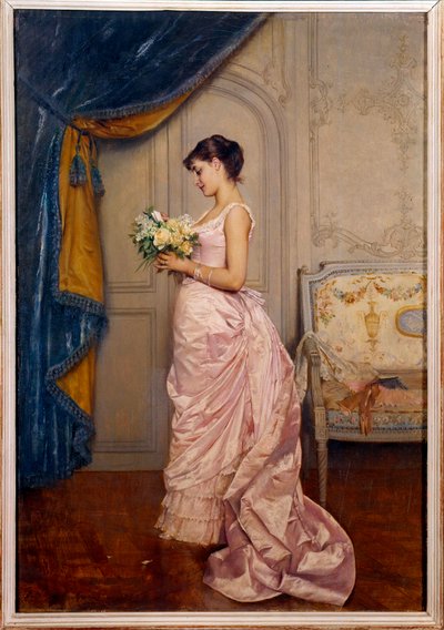 Doux billet Une jeune femme lit une lettre d