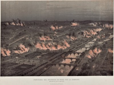 Commune de Paris nuit du 23 au 24 mai incendies dans Paris - Auguste Victor Deroy