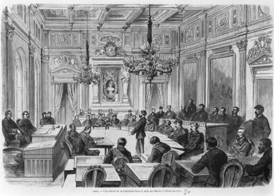 Membres de la Commune en session à l