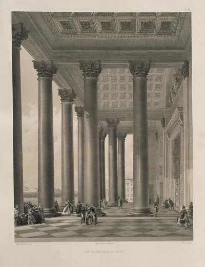 Le portail nord de la cathédrale Saint-Isaac, 1845 - Auguste de Montferrand