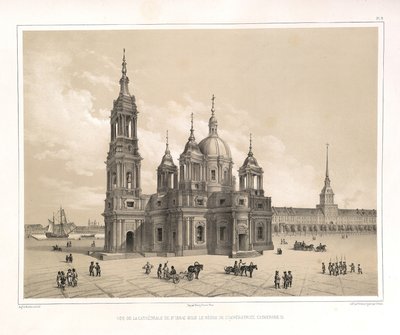 Vue de la cathédrale Saint-Isaac à l
