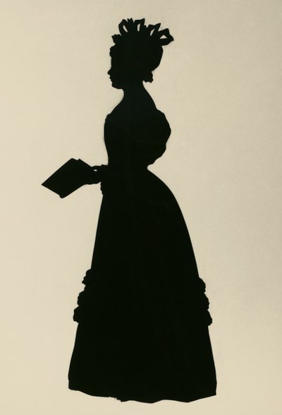 Silhouette de Susan Edmonstone Ferrier, appelée Susan Ferrier, romancière écossaise, vers 1830, par Augustin Edouart - Augustin Amant Constant Fidele Edouart