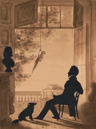 Profil en silhouette de l