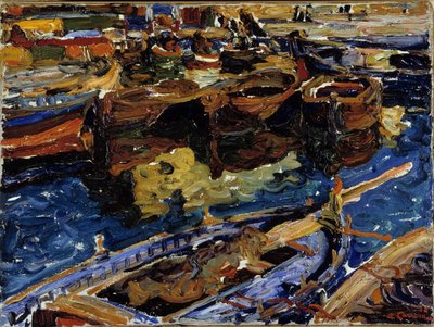 Bateaux dans le Vieux-Port de Marseille - Augustin Carrera