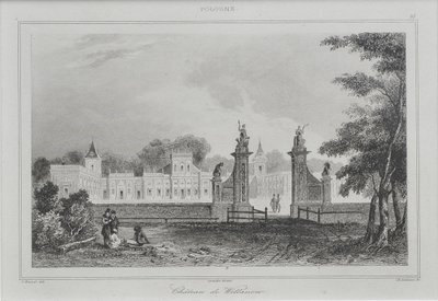 Vue du palais de Wilanów, 1840 - Augustin François Lemaiand#770tre