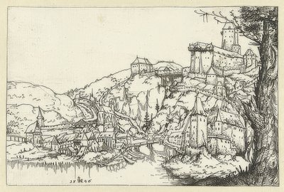 Vue de Passau - Augustin Hirschvogel