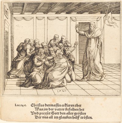 Le Christ apparaît aux apôtres - Augustin Hirschvogel