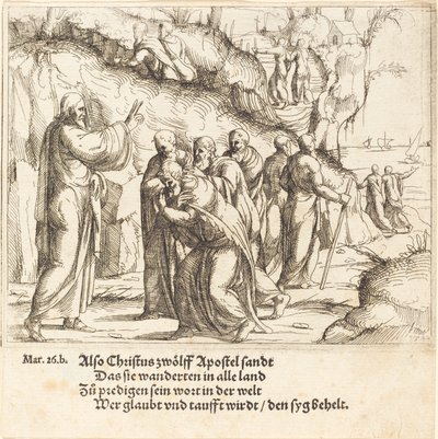 Le Christ charge les apôtres de leur mission, 1548 - Augustin Hirschvogel