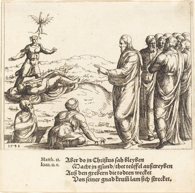 Le Christ guérit un démoniaque aveugle et muet - Augustin Hirschvogel