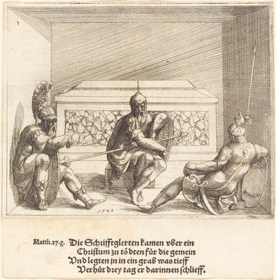 Le Christ dans le tombeau - Augustin Hirschvogel