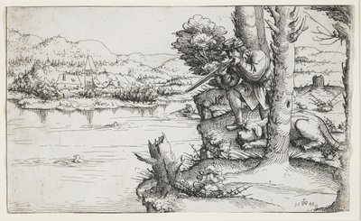 Chasse au canard avec des armes à feu, 1545 - Augustin Hirschvogel