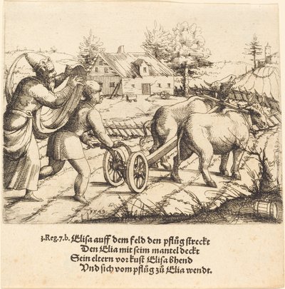 Élie oint Élisée, 1549 - Augustin Hirschvogel