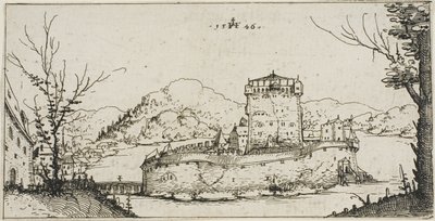 Forteresse dans un lac - Augustin Hirschvogel